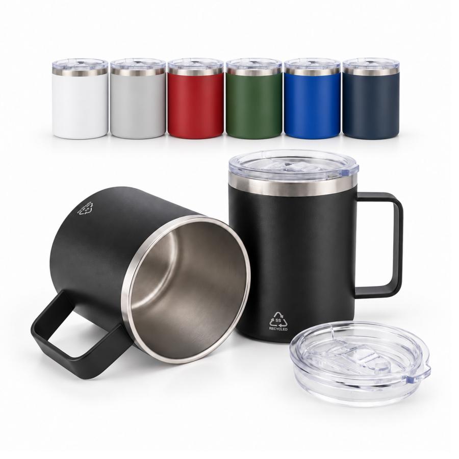 Thermobecher mit Deckel &ndash; Reisebecher gravieren, bedrucken