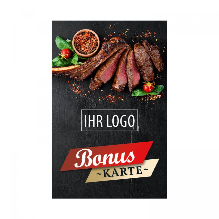 Vorderseite Treuekarten erstellen für Fleischer & Metzger