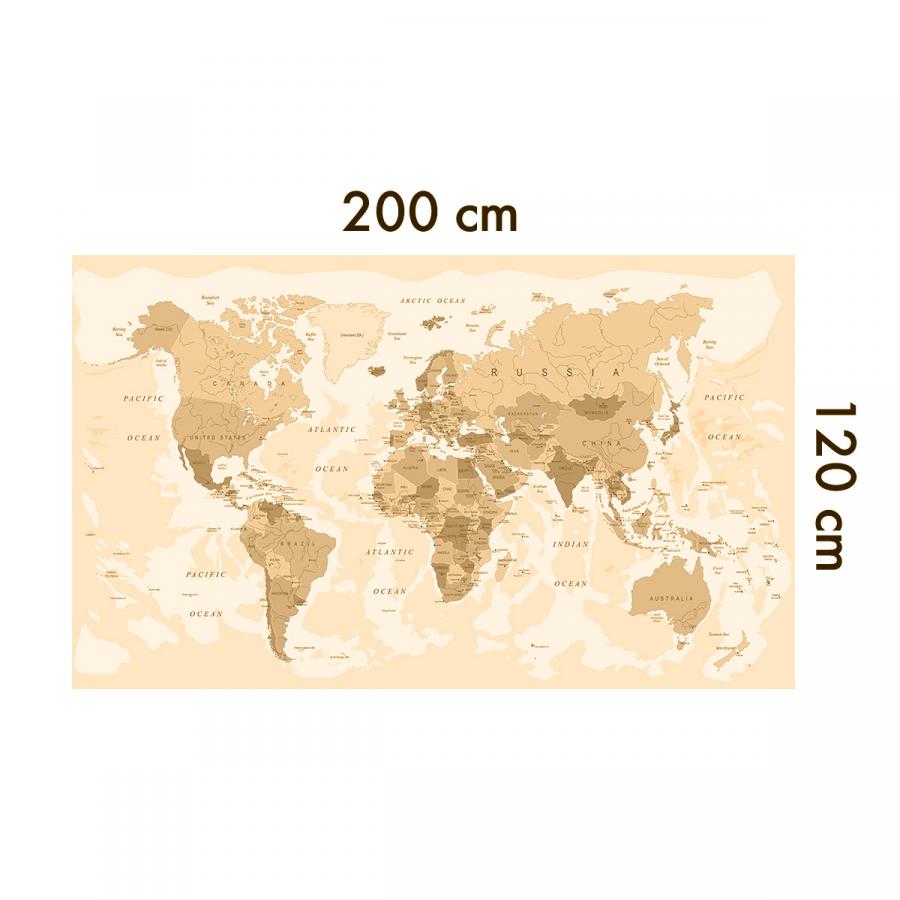 XXL- Weltkarte Fototapete