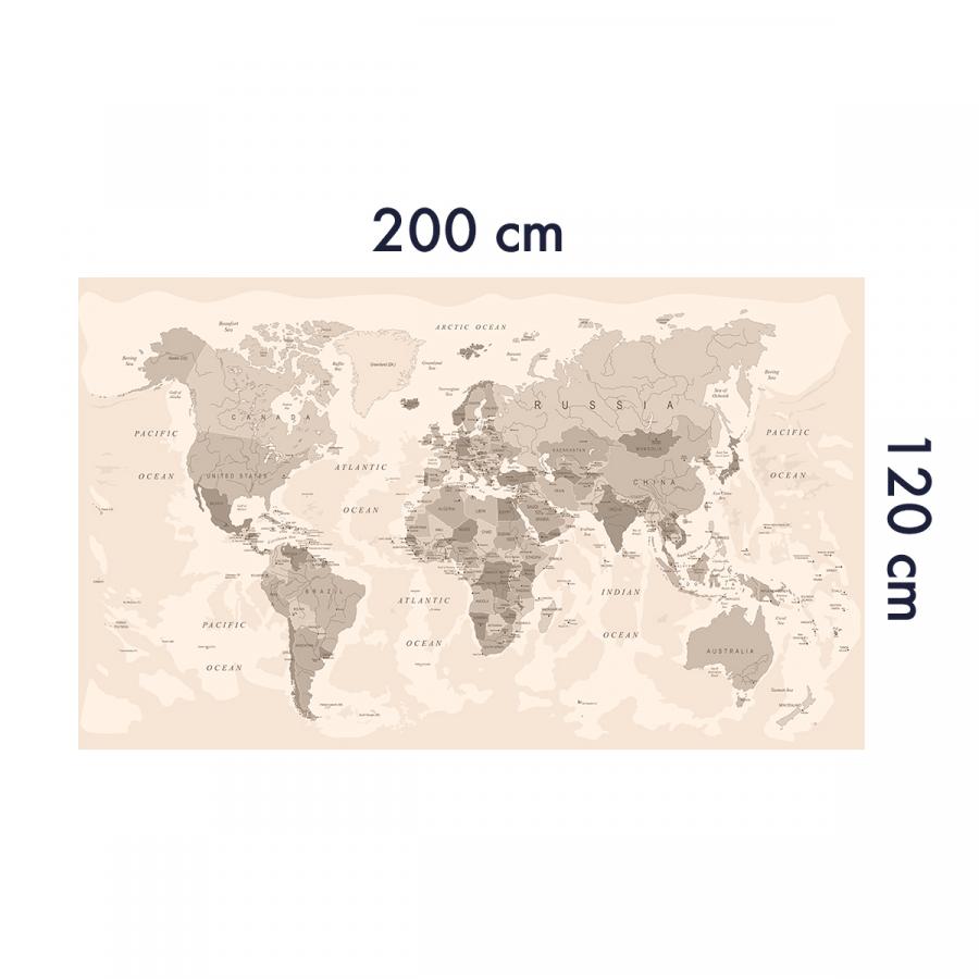 XXL- Weltkarte Fototapete