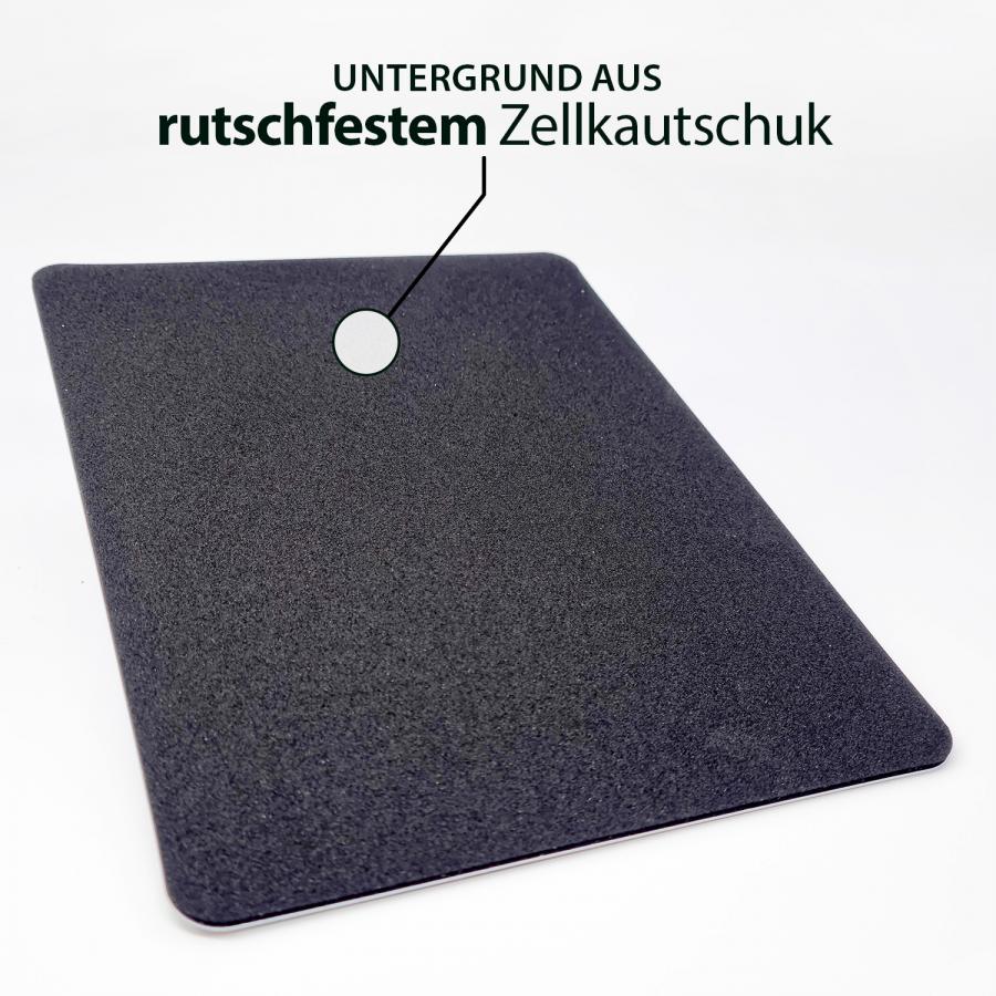 Zahlmatte, Thekenauflage rutschfeste Unterseite