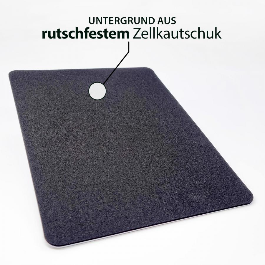 Zahlmatte, Thekenauflage rutschfeste Unterseite