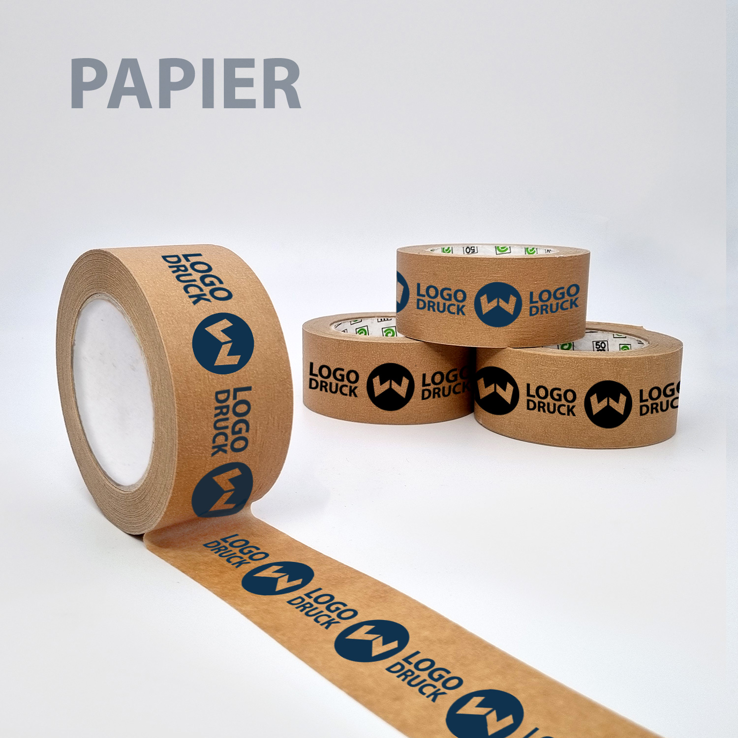 Papier-Klebeband für schwere Pakete – Bedruckte Variante