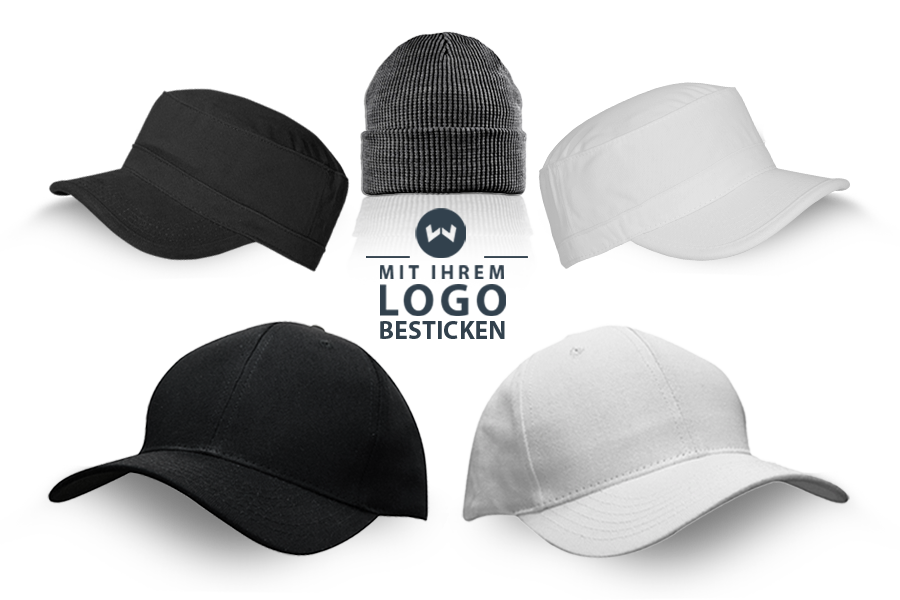 Caps, Mützen und Hüte besticken – Individuelle Kopfbedeckungen mit Logo für Unternehmen, Vereine und Werbezwecke