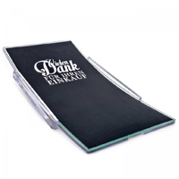 Rechteckiger Zahlteller aus Glas, kratzfest und platzsparend