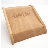  Zahlteller aus Holz mit Lasergravur